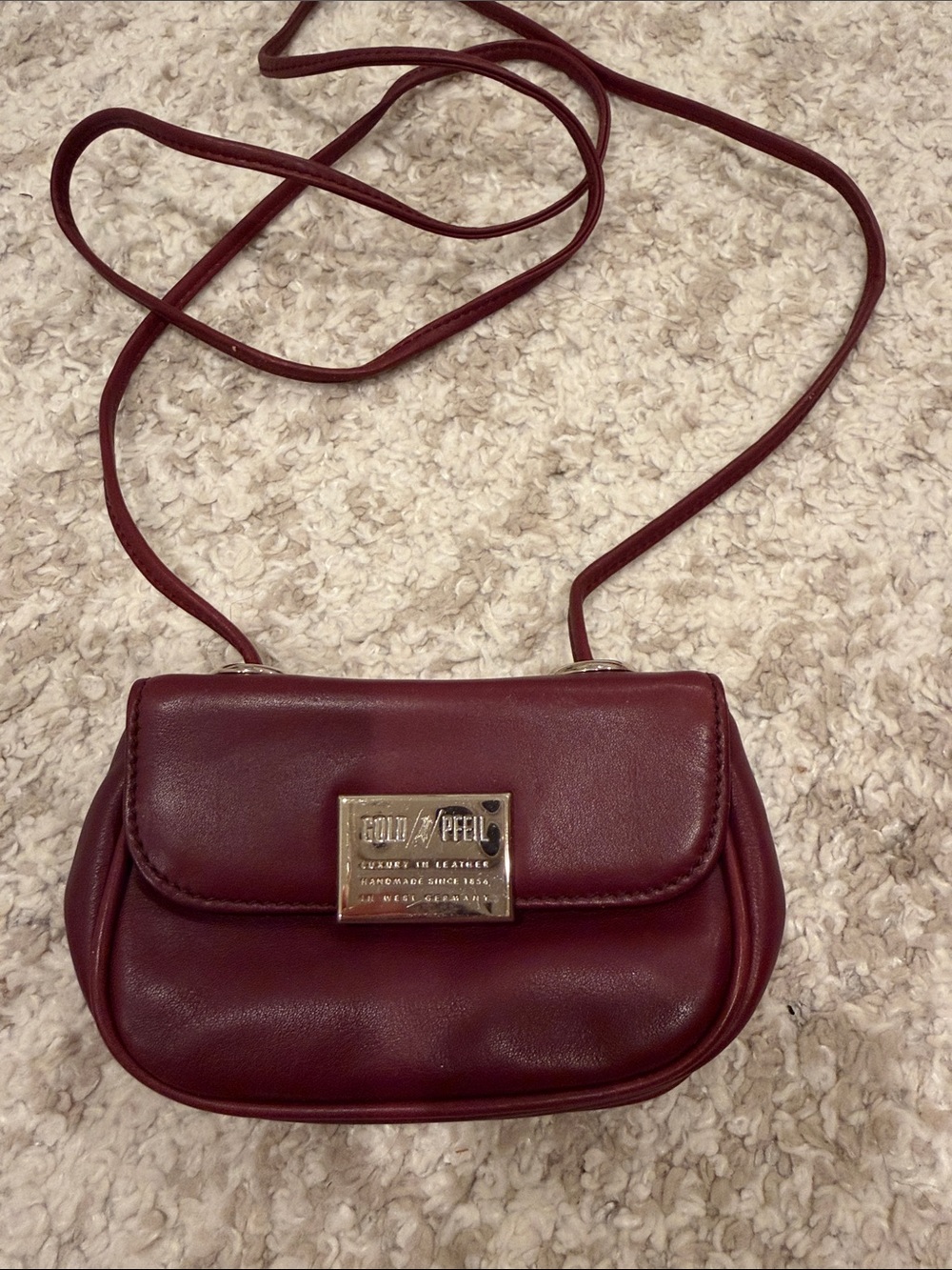 Gold Pfeil Bag Mini Handmade in Germany